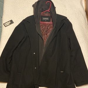 Guess pea coat in great condition size XL
